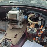 Image of interior of car showing labelled dash loom connectors.