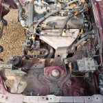 Image showing engine bay with radiator and N/S loom removed.