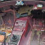 Image of interior of MX-5 at end of day 7.
