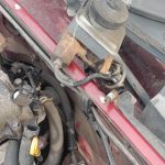 Image of clutch master cylinder and rigid pipe removed.