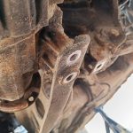Image of where the PPF is bolted to the diff 'nose'. Bolts already removed.