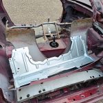 Image of scrap items loaded into the MX5's interior.