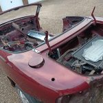 Image of body shell loaded and ready to scrap.