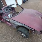 Image of MX-5 ready for the scrap yard