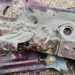 Image of very corroded N/S chassis rail.