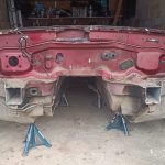 Image of the front of the remaining body shell.