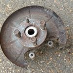 Image of rear upright / hub carrier ready for refurb.