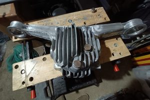 Image of diff housing cleaned & ready to paint.