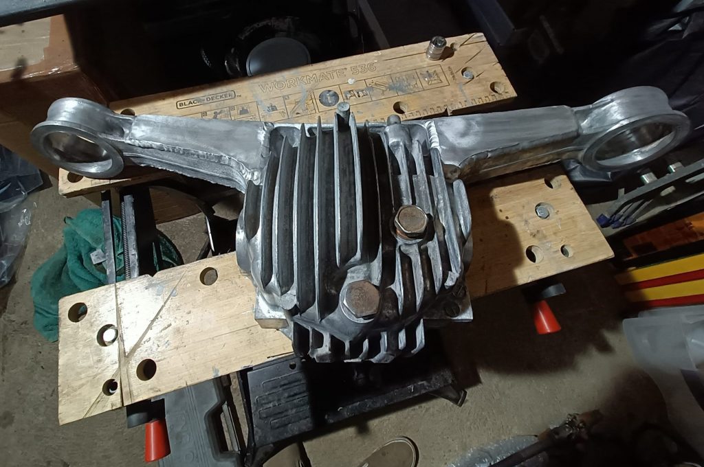 Image of diff housing cleaned & ready to paint.