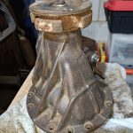 Image of cleaned up differential 'nose' ready for paint.