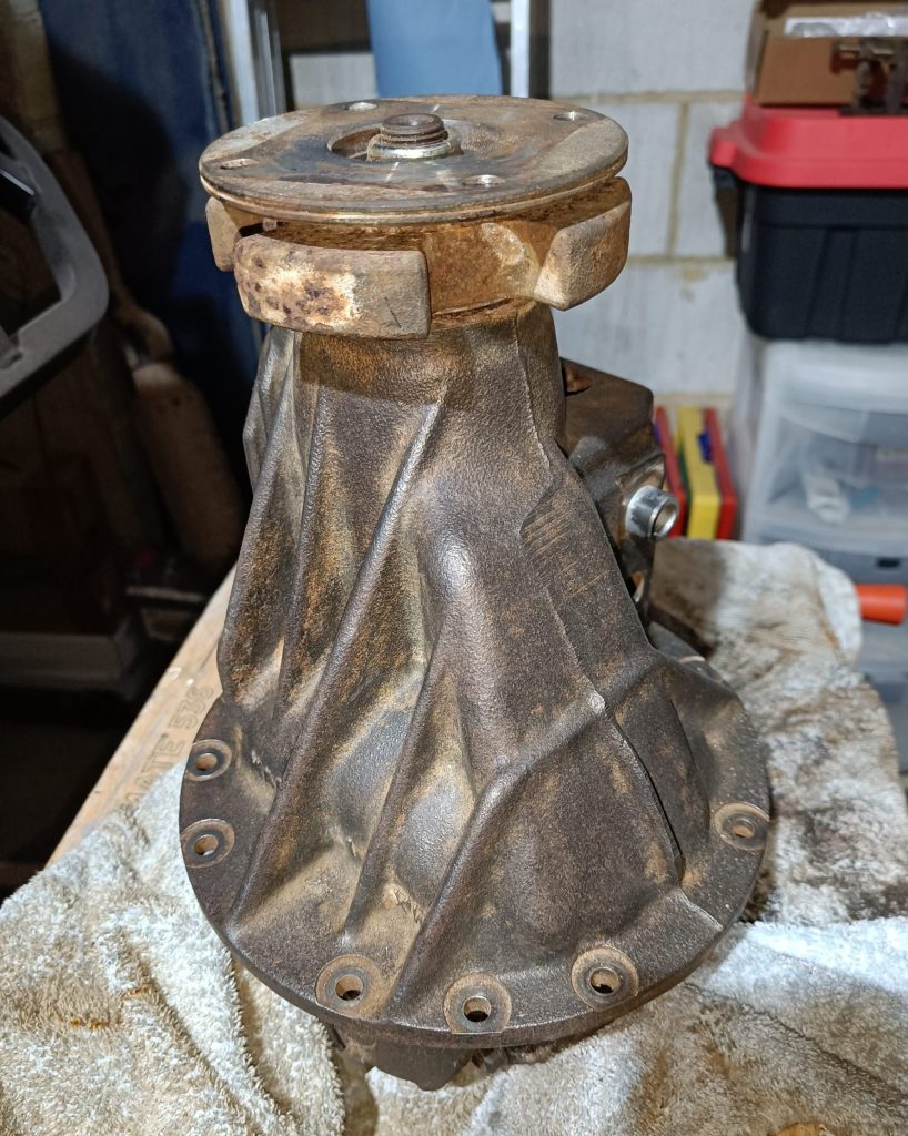 Image of cleaned up differential 'nose' ready for paint.