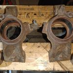 Image of rear uprights with bearings removed.