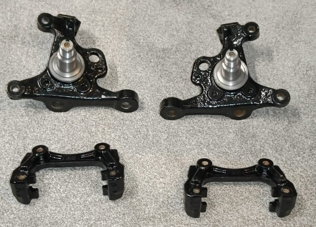 Image of freshly painted parts ready to be fitted.