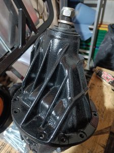 Image of differential 'nose' after final paint top coats.