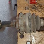 Image of outboard CV joint.
