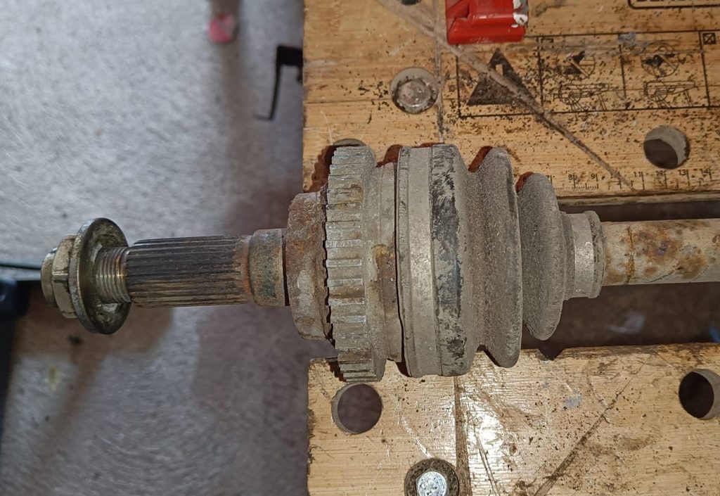 Image of outboard CV joint.