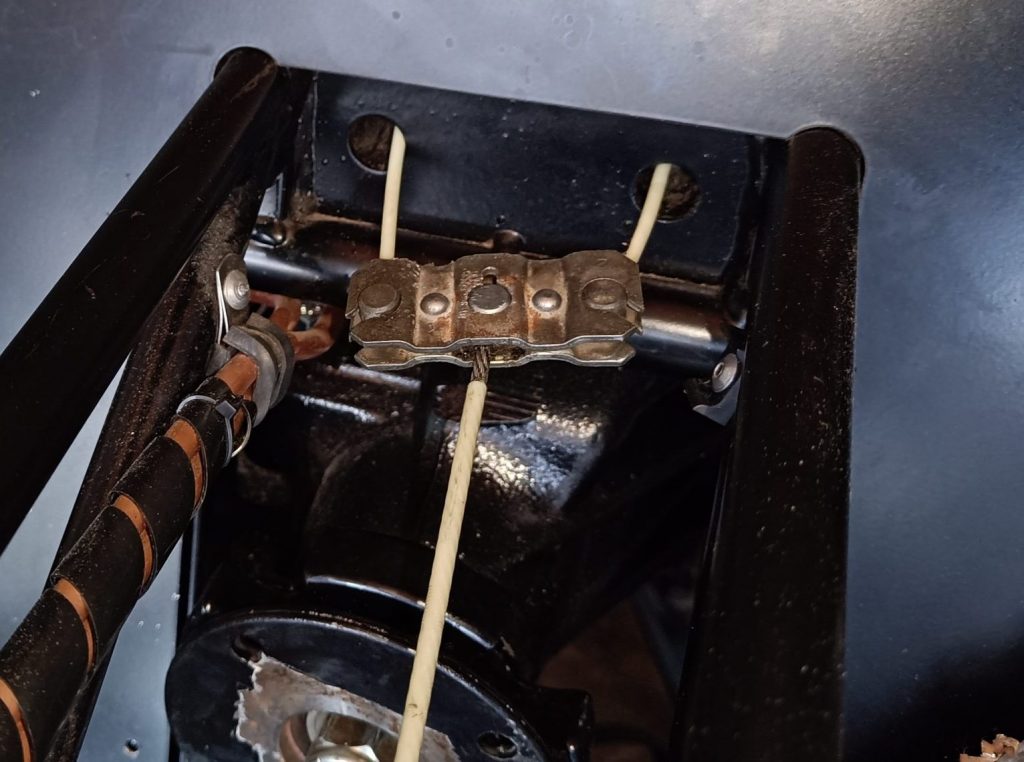 Image of forward handbrake cable balance bar