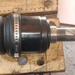 Image of inner CV joint end of refurbished driveshaft.