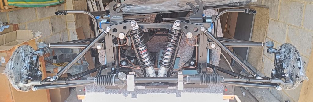 Image of completed front suspension