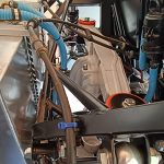 Image of how I have chosen to better secure the rear handbrake cable sections.