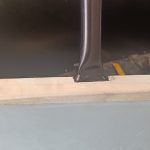 Image of NS side panel trimming around chassis studs and scuttle hoop