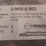Image of propshaft to diff fastener kit part number