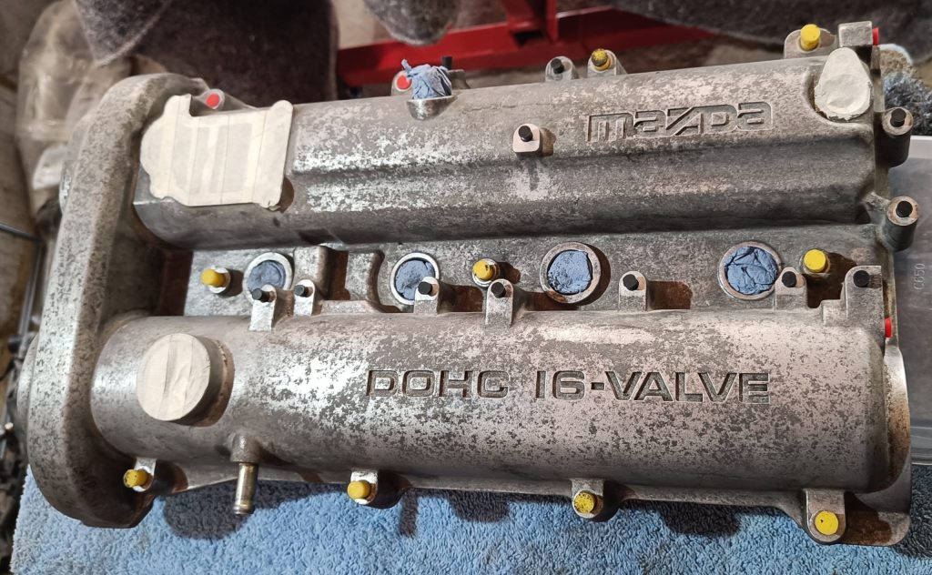 Image of camshaft cover ready for paint