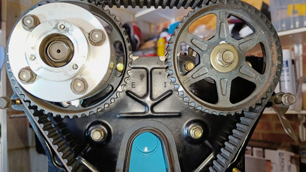 Image showing camshaft TDC timing marks.