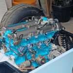 Image of engine now installed in its new home.