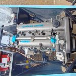 Top view image of engine now installed in its new home.