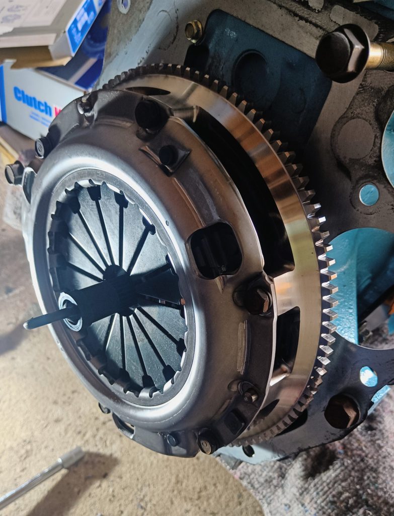 Image of newly installed clutch assembly