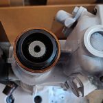 Image of new gearbox output oil seal.