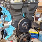 Image of newly installed timing belt covers.