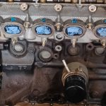 Image of RHS of engine prepped for painting.