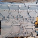 Image of RHS of engine now primed with VHT primer.