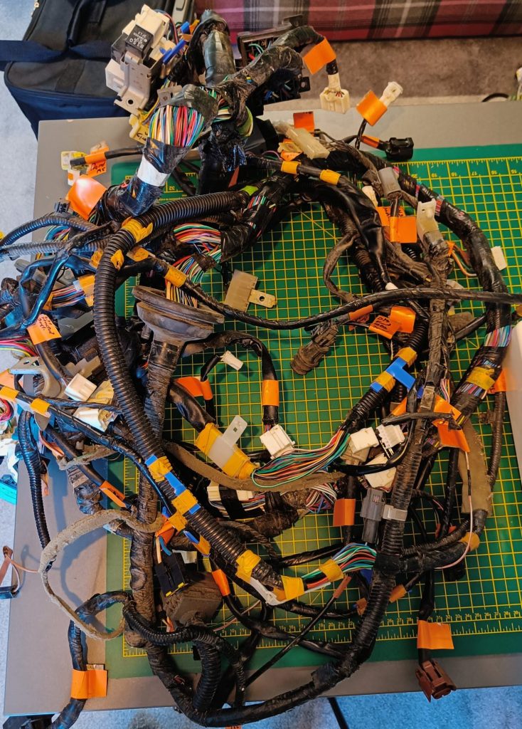 Image of main loom ready for modification.