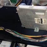 Image of installed ECU with trial loom fitting.