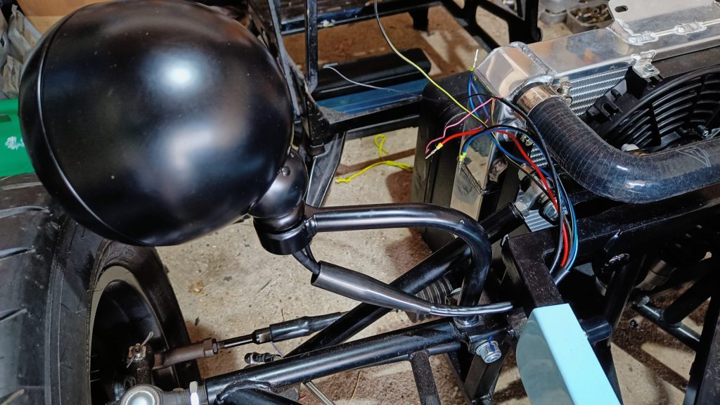 Image of N/S headlamp temporarily fitted.