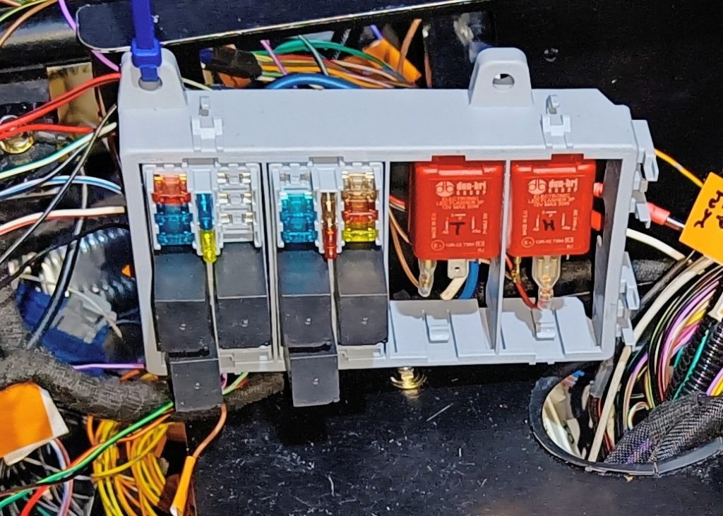 Image of fuse box installation progress