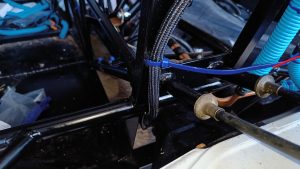 Image of rear loom installation detail.