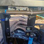 Image of rear loom installation detail.