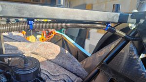 Image of rear loom installation detail.