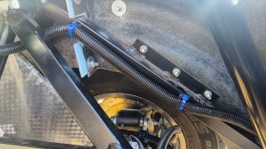 Image of rear loom installation detail.