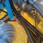 Image of rear loom installation detail.