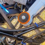 Image of rear loom installation detail.