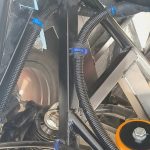 Image of rear loom installation detail.