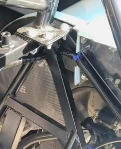 Image of rear loom installation detail.