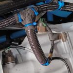 Image of speed sensor, reverse switch and neutral switch loom connections.