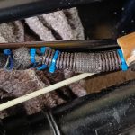 Image of handbrake switch loom connection.