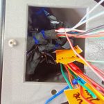 Image of fuse box support ready to wire.